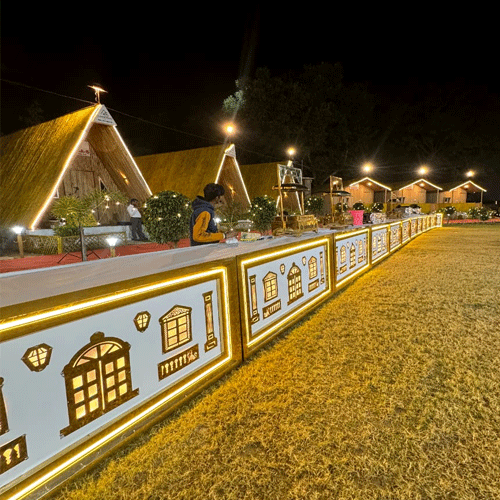 Resort luxury entrance